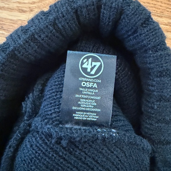 Baltimore Ravens Winter Beanie Snow Hat With Pom ‘47 Brand - Picture 3 of 6